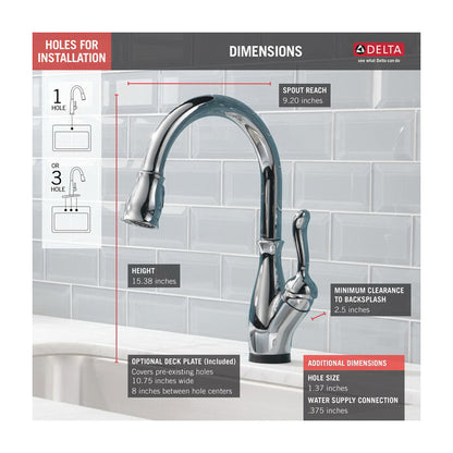 Leland - Pull-Down Kitchen Faucet - 1.8 GPM At 60 PSI