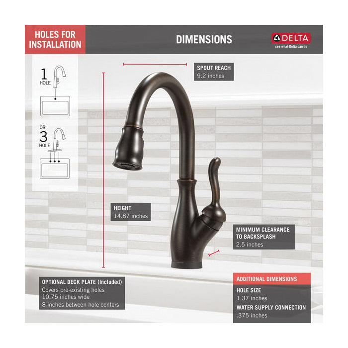 Leland - Pull-Down Kitchen Faucet - 1.8 GPM At 60 PSI