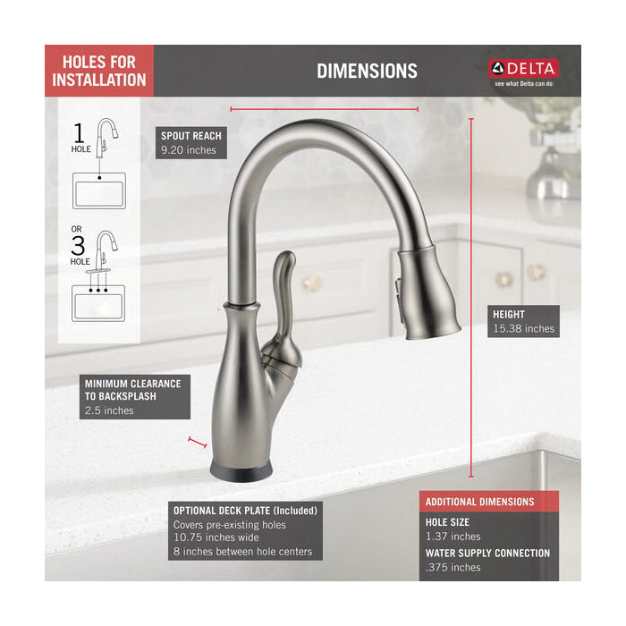 Leland - Pull-Down Kitchen Faucet - 1.8 GPM At 60 PSI
