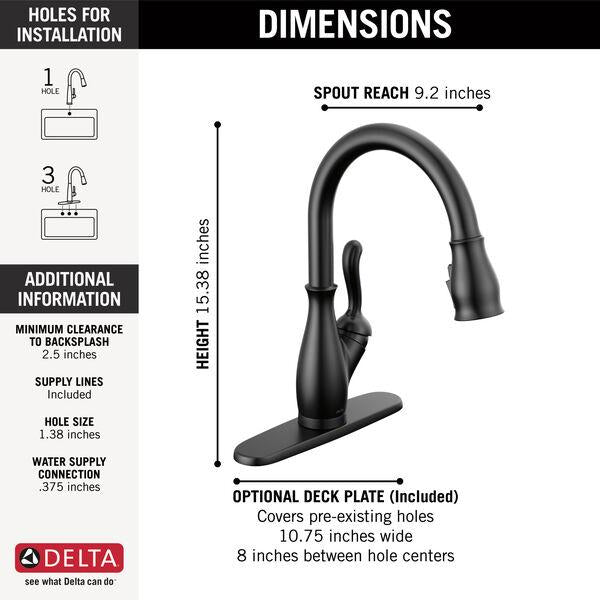 Leland - Kitchen Faucet - Deck Mount - 1.8 GPM