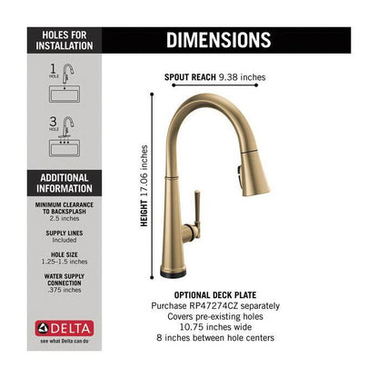 Emmeline - Pull-Down Kitchen Faucet - Deck Mount