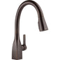 DELTA® 9183-RB-DST Mateo® Pull-Down Kitchen Faucet, 1.8 gpm Flow Rate, Venetian Bronze, 1 Handles, 1 Faucet Holes, Function: Traditional, Domestic