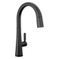 DELTA® 9191T-BL-DST Monrovia™ Pull-Down Kitchen Faucet With Touch2O® Technology, 1.8 gpm Flow Rate, Matte Black, 1 Handles, 1 Faucet Holes, Commercial/Residential