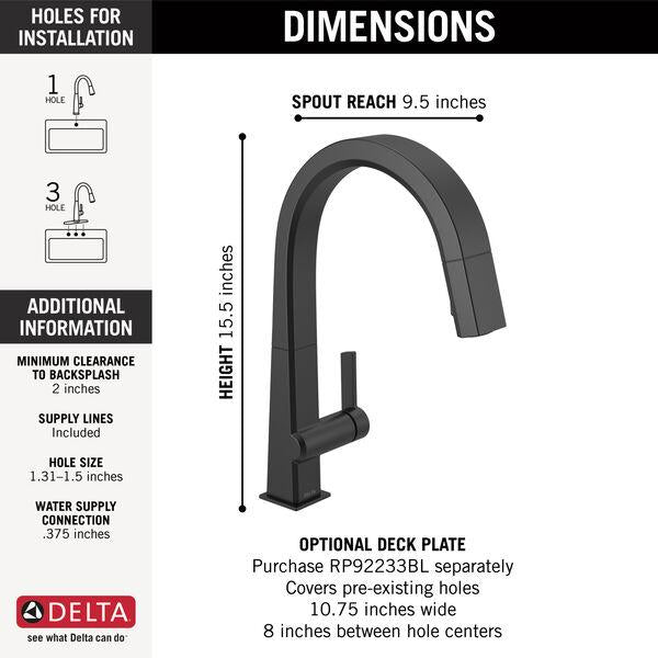 Pivotal - Kitchen Faucet - 1.8 GPM - 15-1/2" H
