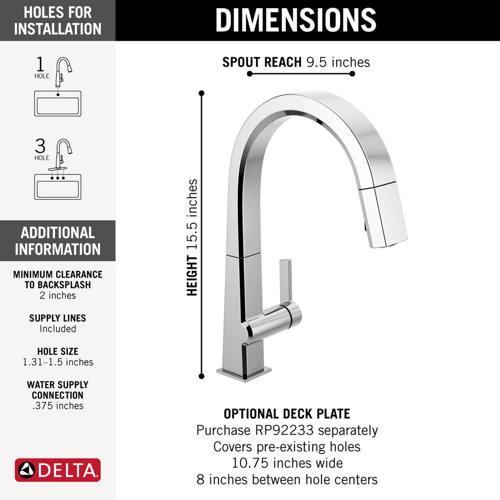 Pivotal - Kitchen Faucet - 1.8 GPM - 15-1/2" H
