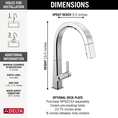 Pivotal - Kitchen Faucet - 1.8 GPM - 15-1/2" H