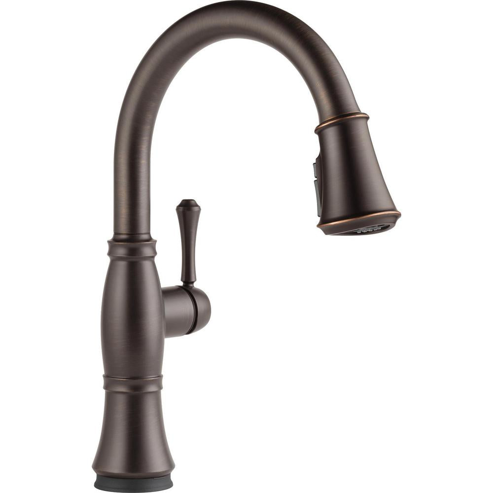 DELTA® Cassidy™ Kitchen Faucet, 1.8 gpm Flow Rate, 1 Handles, 1 or 3 Faucet Holes, Function: Traditional, Domestic, Commercial