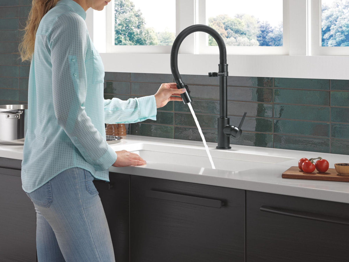 Trinsic - Pull-Down Kitchen Faucet - Matte Black