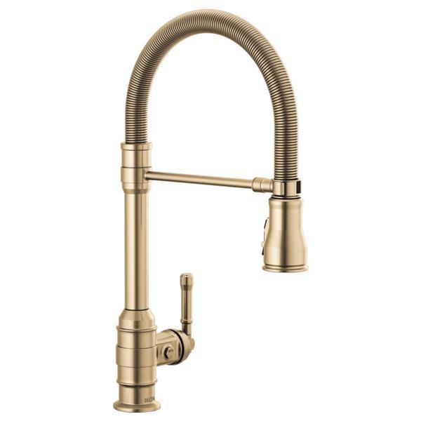 Broderick - Pull Down Kitchen Faucet - Champagne Bronze