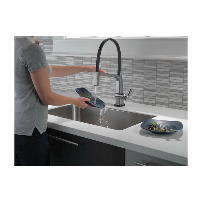 Pivotal - Exposed Hose Kitchen Faucet - Deck Mount - 1.8 GPM