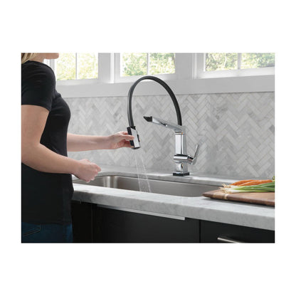 Pivotal - Exposed Hose Kitchen Faucet - Deck Mount - 1.8 GPM