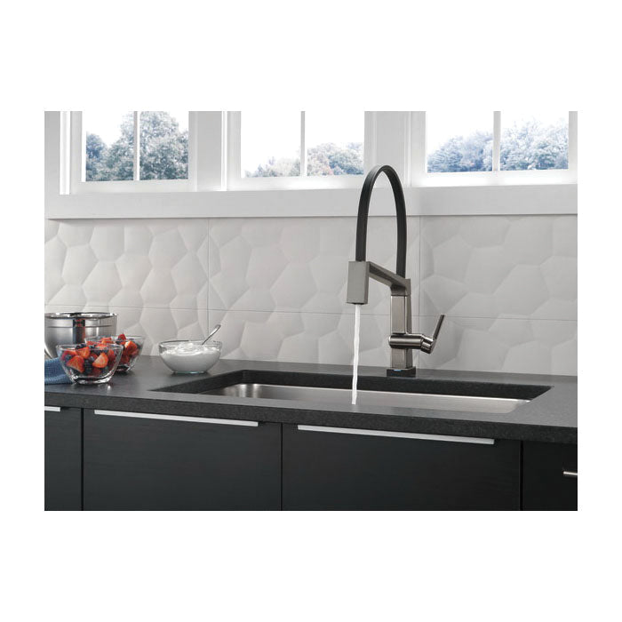 Pivotal - Exposed Hose Kitchen Faucet - Deck Mount - 1.8 GPM