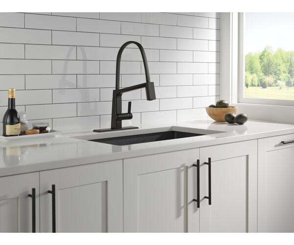 Pivotal - Exposed Hose Kitchen Faucet - 1.8 GPM - Deck Mount