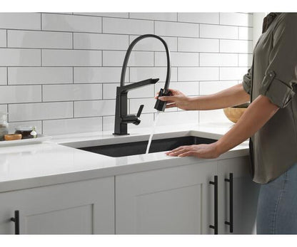 Pivotal - Exposed Hose Kitchen Faucet - 1.8 GPM - Deck Mount