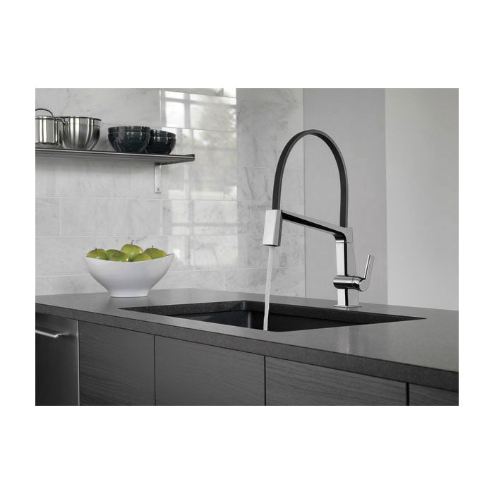 Pivotal - Exposed Hose Kitchen Faucet - 1.8 GPM - Deck Mount