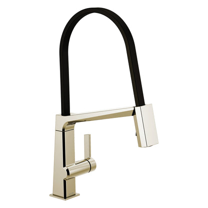 Pivotal - Exposed Hose Kitchen Faucet - 1.8 GPM - Deck Mount