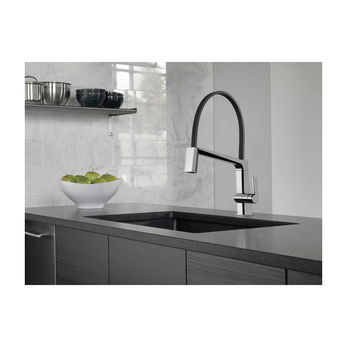 Pivotal - Exposed Hose Kitchen Faucet - 1.8 GPM - Deck Mount