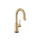DELTA® 9959T-CZ-DST Touch2O® Pull-Down Bar/Prep Faucet, Trinsic®, Brilliance® Champagne Bronze, 1 Handle, 8 in Center, 1.8 gpm