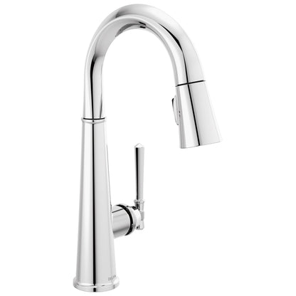 DELTA® 9982 Pull-Down Bar/Prep Faucet, DELTA® Pull-Down Bar/Prep Faucet, Emmeline™, 1 Handle, 1.8 gpm at 60 psi