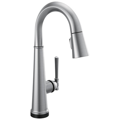 DELTA® 9982T Pull-Down Bar/Prep Faucet, DELTA® Pull-Down Bar/Prep Faucet, Emmeline™, 1 Handle, 1.8 gpm at 60 psi
