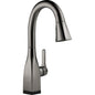 DELTA® 9983T-KS-DST Mateo® Water Efficient Bar/Prep Faucet With Touch2O® Technology, 1.8 gpm Flow Rate, Black Stainless, 1 Handles, 1/3 Faucet Holes, Function: Traditional, Domestic