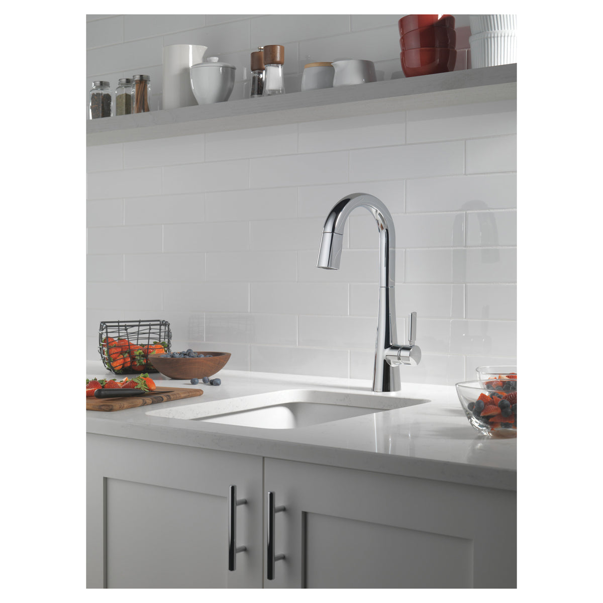 Monrovia - Pull-Down Bar/Prep Faucet - Polished Chrome