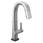 DELTA® 9993T-AR-DST Pivotal™ Bar/Prep Faucet With Touch2O® Technology, 1.8 gpm Flow Rate, Arctic™ Stainless, 1 Handles, 1 Faucet Holes, Function: Traditional