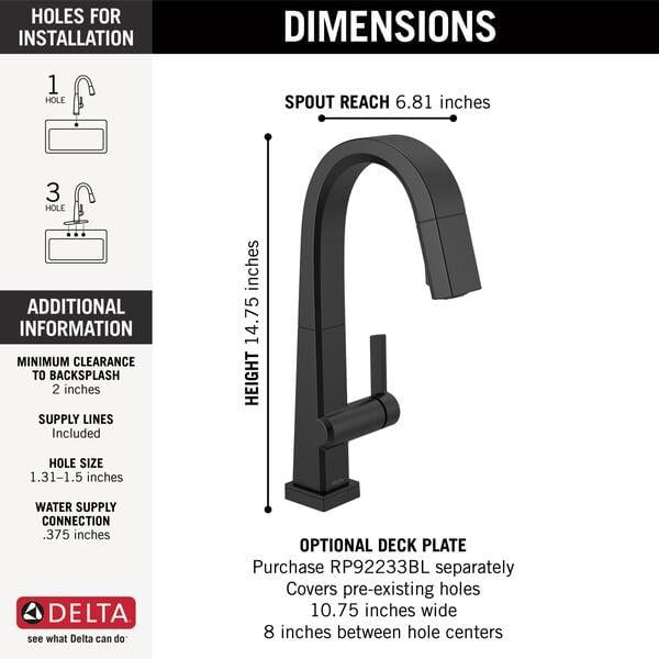 Pull-Down Kitchen Faucet - 1.8 GPM - 8.75"