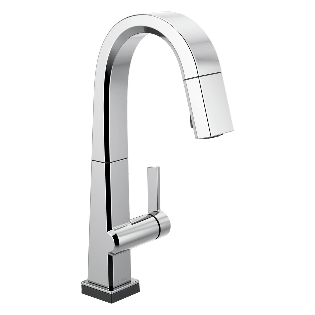 DELTA® 9993T-DST Pivotal™ Bar/Prep Faucet With Touch2O® Technology, 1.8 gpm Flow Rate, Polished Chrome, 1 Handles, 1 Faucet Holes, Function: Traditional