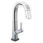 DELTA® 9993T-DST Pivotal™ Bar/Prep Faucet With Touch2O® Technology, 1.8 gpm Flow Rate, Polished Chrome, 1 Handles, 1 Faucet Holes, Function: Traditional