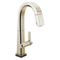 DELTA® 9993T-PN-DST Pivotal™ Bar/Prep Faucet With Touch2O® Technology, 1.8 gpm Flow Rate, Polished Nickel, 1 Handles, 1 Faucet Holes, Function: Traditional, Domestic