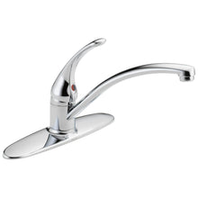 DELTA® Foundations® Kitchen Faucet, 1.8 gpm Flow Rate, 8 in Center, Swivel Spout, 1 Handles, Import