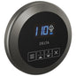 Round Steam Shower Control - Lumicoat Black Stainless