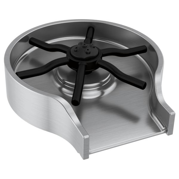 Glass Rinser - Arctic Stainless Steel - 2-1/2" Thk Max Deck