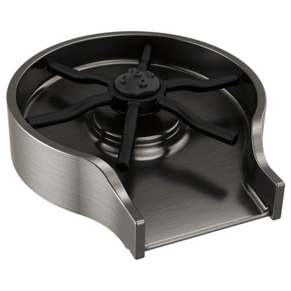 Glass Rinser - 2-1/2" Thk Max Deck - Black Stainless Steel