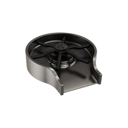 Glass Rinser - 2-1/2" Thk Max Deck - Black Stainless Steel