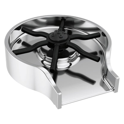 Glass Rinser - Polished Chrome - 2-1/2" Thk Max Deck