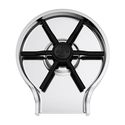 Glass Rinser - Polished Chrome - 2-1/2" Thk Max Deck
