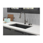 Glass Rinser - 2-1/2" Thk Max Deck - Black Stainless Steel