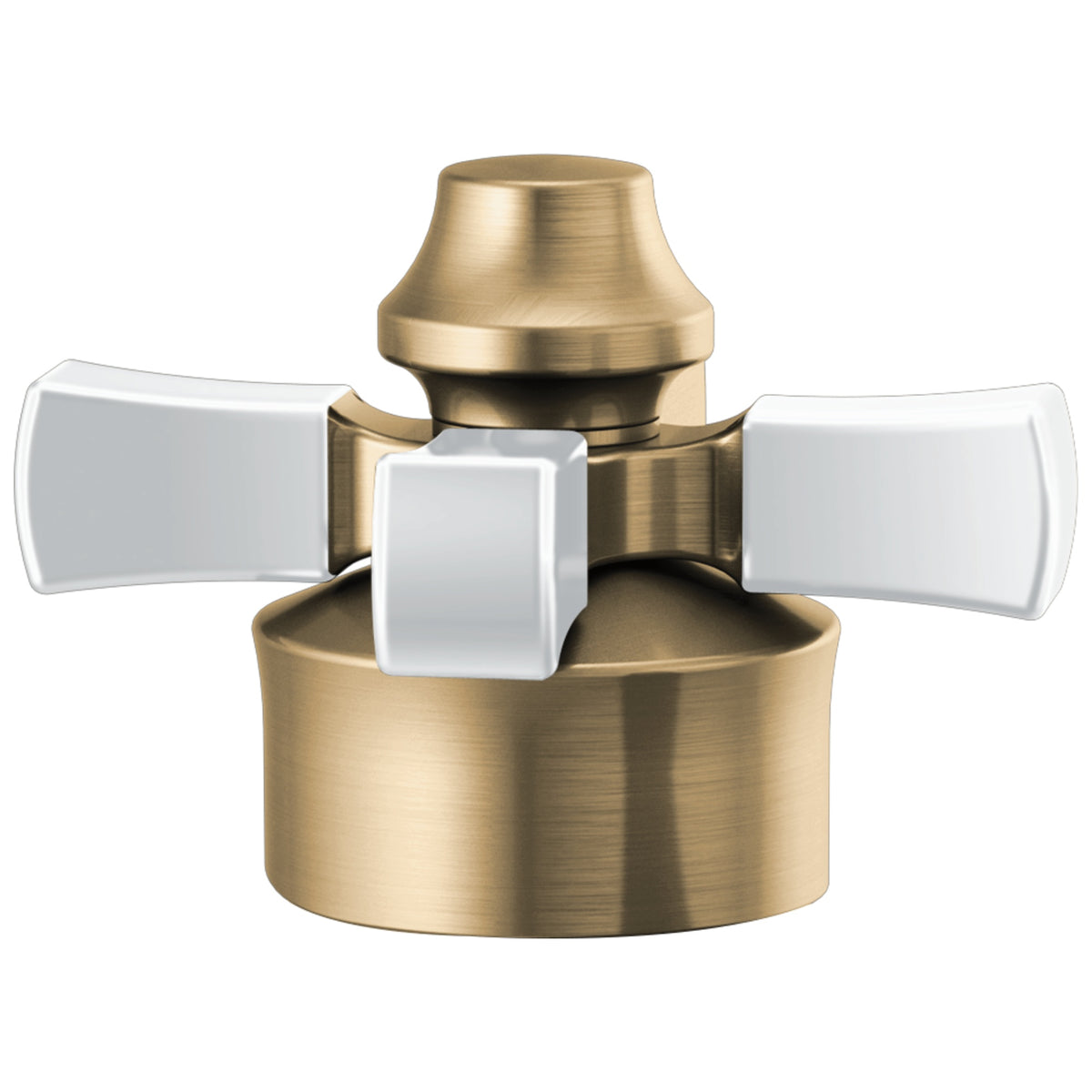 DELTA® Dorval™ Single Cross Handle Kit, For Use With Dorval™ Mid Height Riser and Vessel Riser Bathroom Sink Faucets, Metal, Domestic