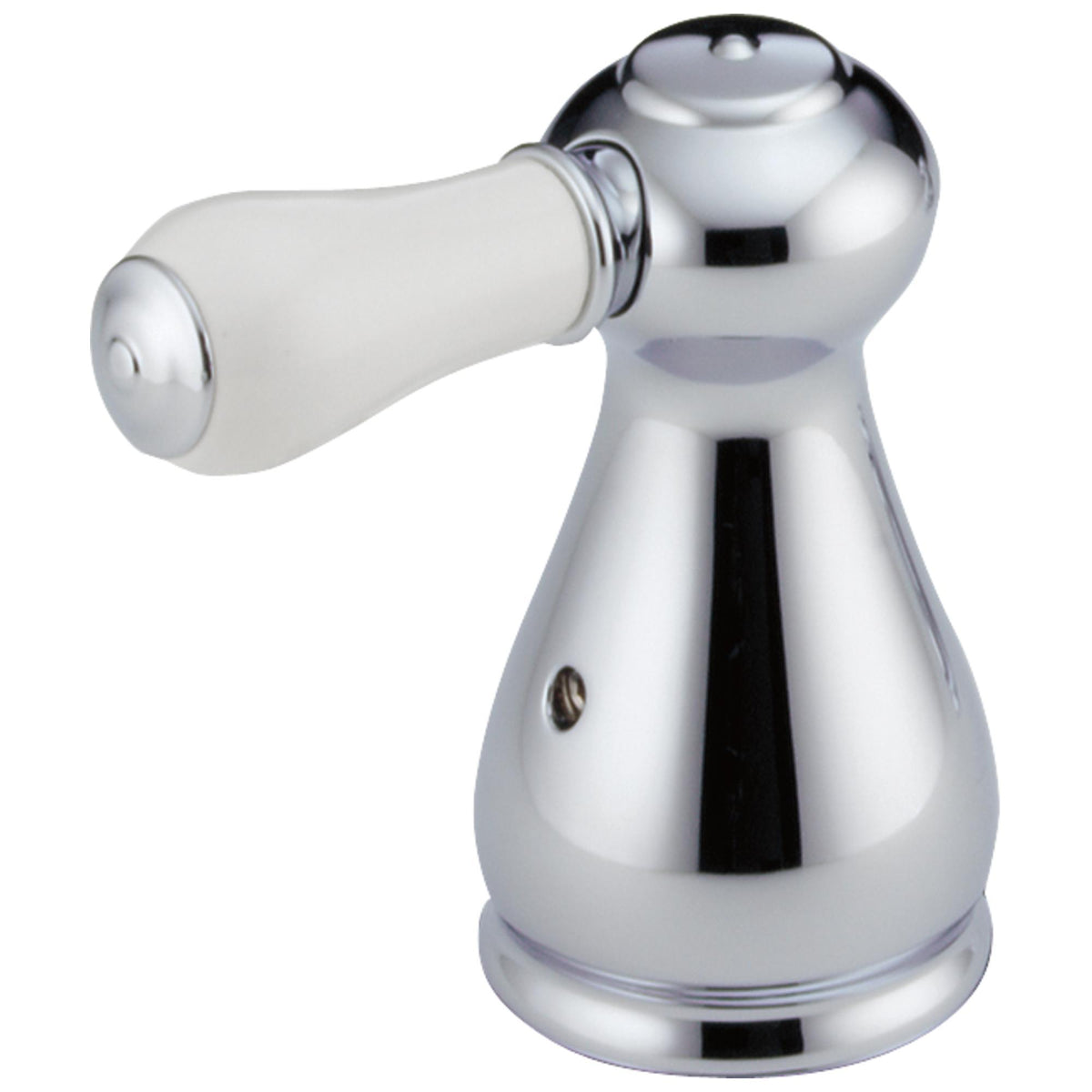 DELTA® H577 Lever Handle, For Use With Diverter/Transfer Valve, Porcelain, Polished Chrome, Import