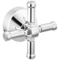 DELTA® H594-PR Single Faucet Handle Kit, For Use With Broderick® Bath Collection Floor Mount Tub Filler, Cross Handle, Zinc, Chrome, Import