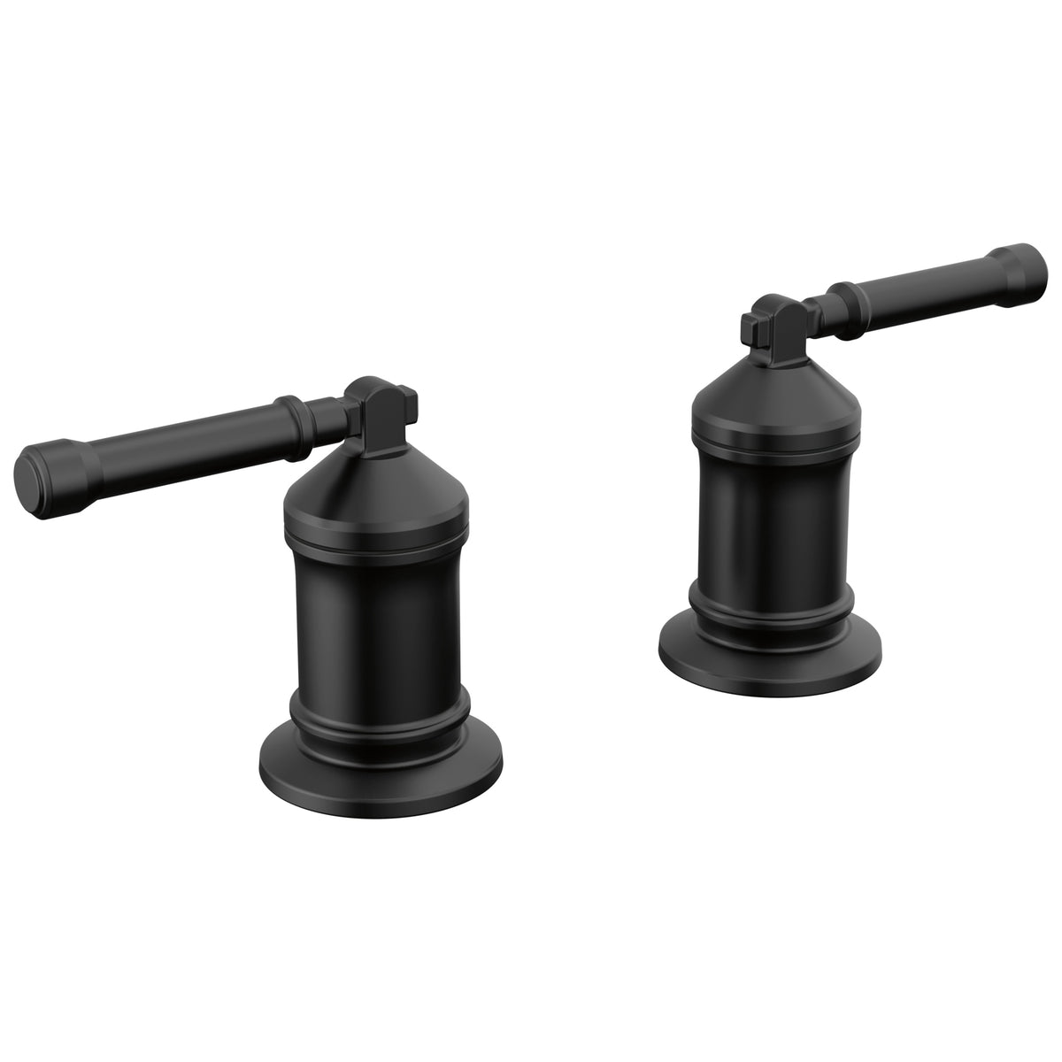 DELTA® H596BL Broderick® Single Faucet Handle Kit, For Use With Broderick® Bath Collection 2-Handle Roman Tub Faucet, Lever Handle, Zinc, Matte Black, Import
