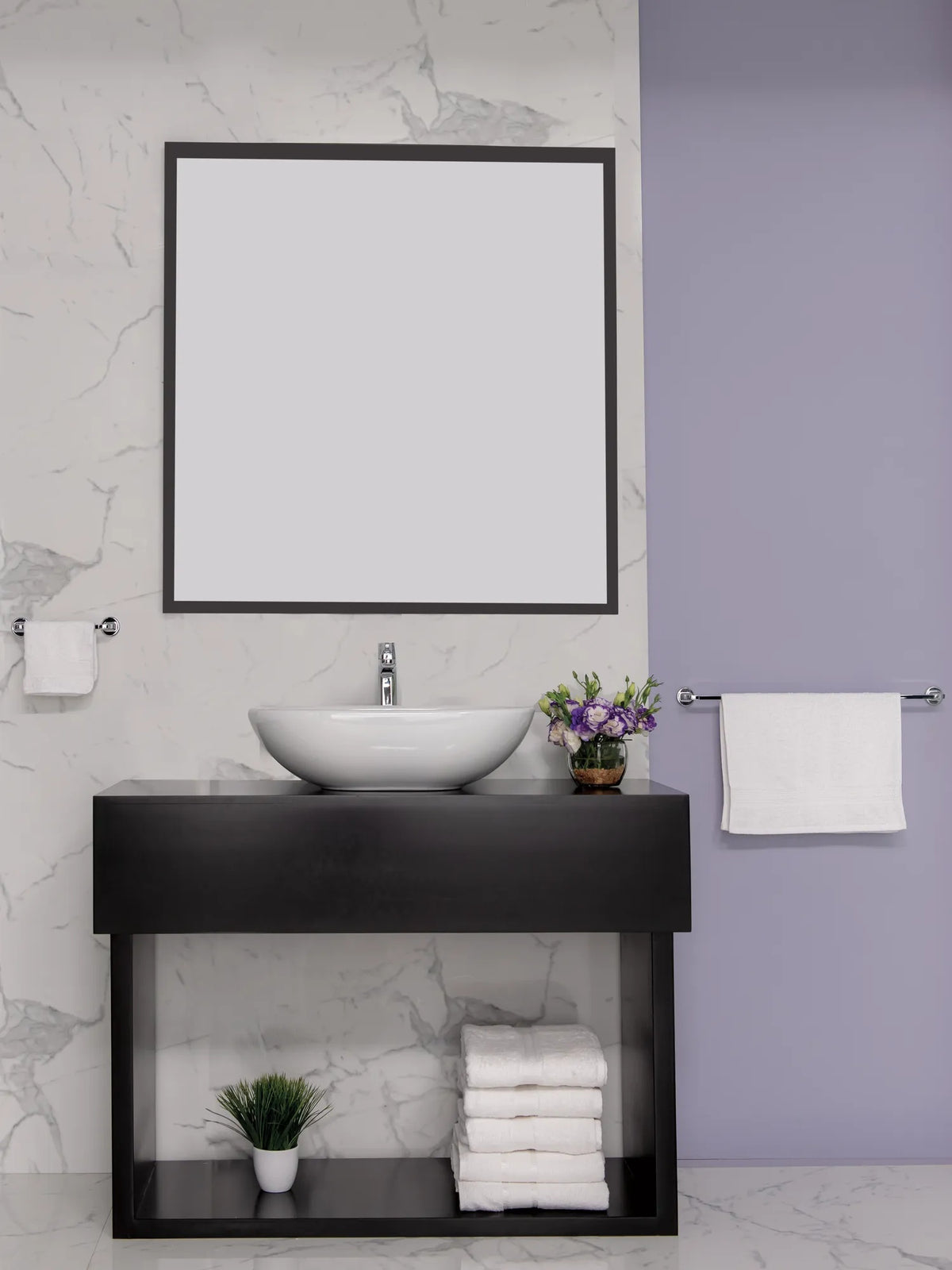 Kendari - Towel Bar - Zinc Base