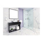 Kendari - 5.94" Corner Towel Bar with Glass Shelf - Zinc