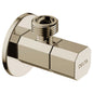 Rectangular Angle Valve with Flange - Polished Nickel