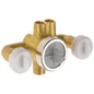DELTA® R1827-XO Jetted Shower™ Rough-In Module With Extra Outlet, For Use With T1837/T18037-XO/T1817/T18017-XO Diverter Trim, Brass, Polished Chrome