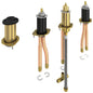 DELTA® R4707-MF Classic Roman Tub Rough-In Kit, PEX Inlet x PEX Outlet, 60 psi, 18 gpm, Solid Fabricated Brass Body
