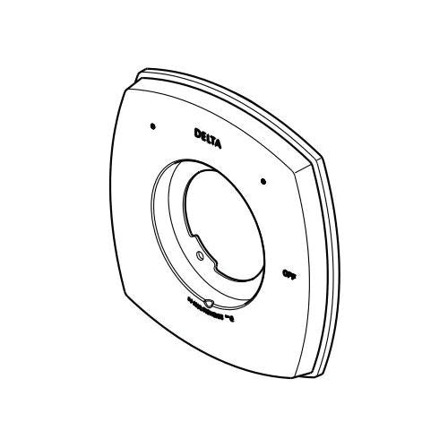 DELTA® Modern/Contemporary Shower Escutcheon, For Use With Stryke™ 14 Series 140766 Valve Only, Metal, Import