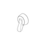 DELTA® RP100378RB Handle, For Use With Stryke™ T27876 17 Series 1L Integrated Diverter Trim with 3-Function Diverter Less Diverter Handle and Stryke™ T27976 17 Series 1L Integrated Diverter Trim with 6-Function Diverter Less Diverter Handle, Domestic